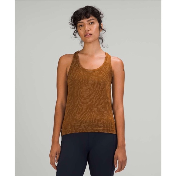 lululemon athletica Tops - Lululemon | Swiftly Tech Racerback Tank 2.0 Size 12 Water Surface Copper Brown